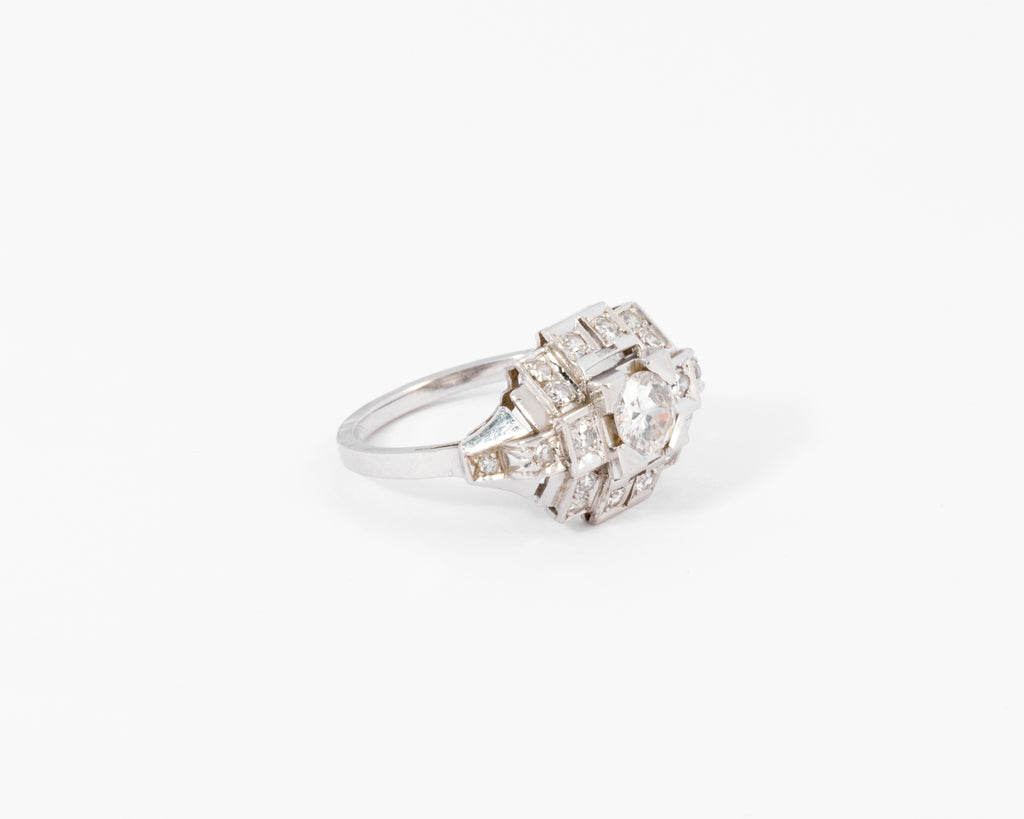 Bague des années 1930 en diamant
