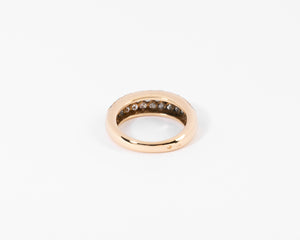 Bague or jaune pavée de diamants de la maison Cartier