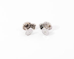 Boucles d'oreilles en diamants et platine