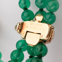 Charger l&#39;image dans la galerie, Bracelet Van Cleef and Arpels en chrysoprase diamants or jaune
