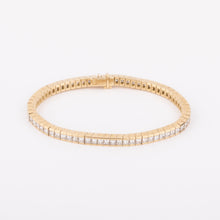 Charger l&#39;image dans la galerie, Bracelet riviere diamant taille princesse
