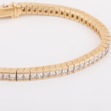 Charger l&#39;image dans la galerie, Bracelet riviere diamant taille princesse
