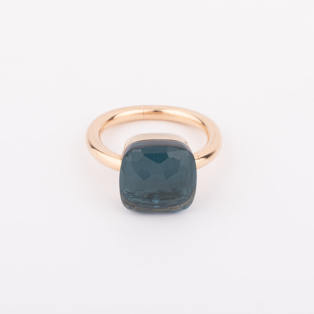 Bague nudo XL en topaze bleue london blue
