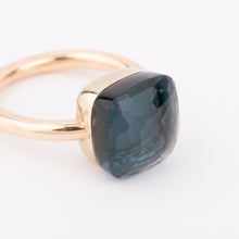 Charger l&#39;image dans la galerie, Bague nudo XL en topaze bleue london blue
