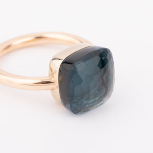 Bague nudo XL en topaze bleue london blue