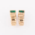 Boucles d'oreilles de la maison Bvlgari en émeraudes sur or jaune