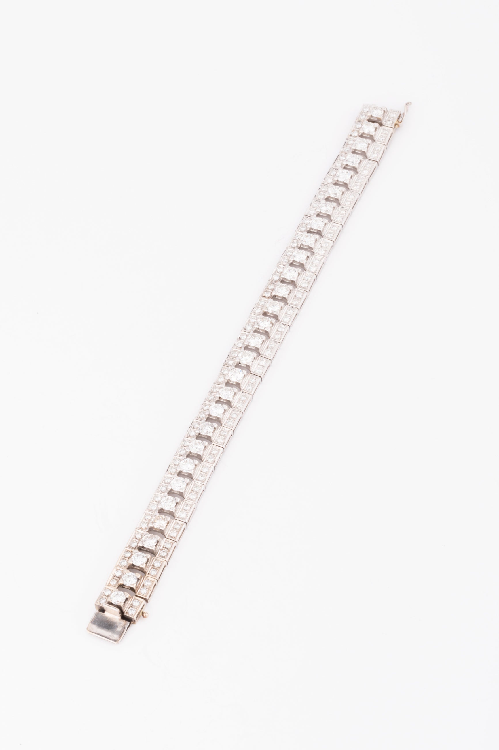 Bracelet diamant en or gris