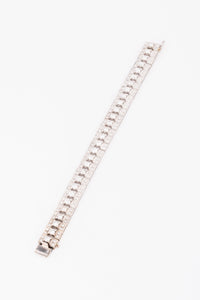 Bracelet diamant en or gris