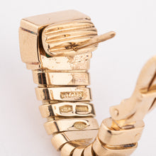Charger l&#39;image dans la galerie, Boucles d&#39;oreilles de la maison Bvlgari en émeraudes sur or jaune
