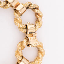 Charger l&#39;image dans la galerie, Bracelet or jaune anneaux torsadés  de la maison Chaumet
