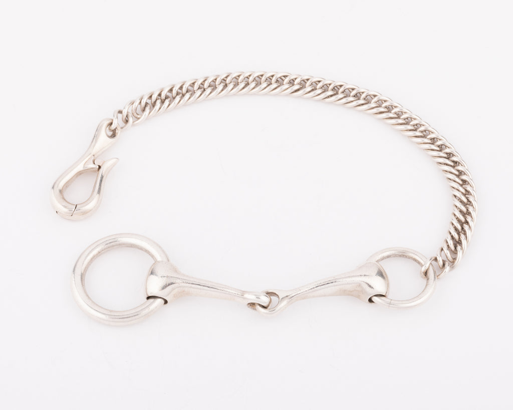 Bracelet de la maison Hermès en argent modèle Mors
