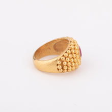 Charger l&#39;image dans la galerie, Bague étrusque or jaune Rubis
