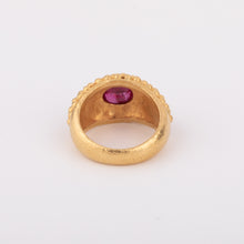 Charger l&#39;image dans la galerie, Bague étrusque or jaune Rubis
