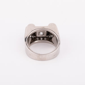 Bague platine et diamant