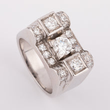 Charger l&#39;image dans la galerie, Bague platine et diamant
