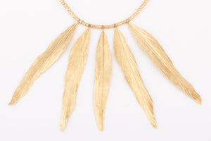 Collier en or H.Stern formant des plumes en or