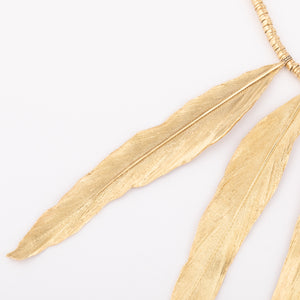 Collier en or H.Stern formant des plumes en or