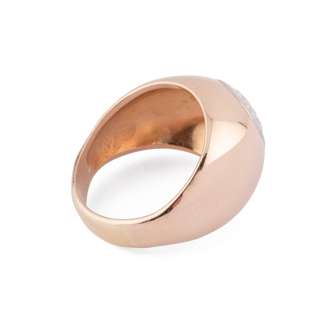 Bague jonc solitaire