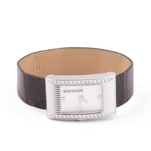 Charger l&#39;image dans la galerie, Montre rectangulaire en acier Boucheron collection Reflet
