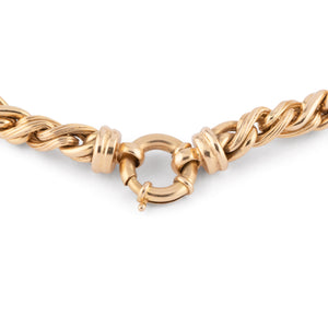 Collier en or jaune maille jaseron