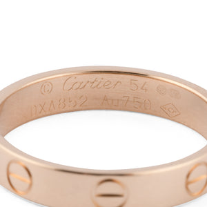 Alliance de la maison Cartier modèle Love or jaune