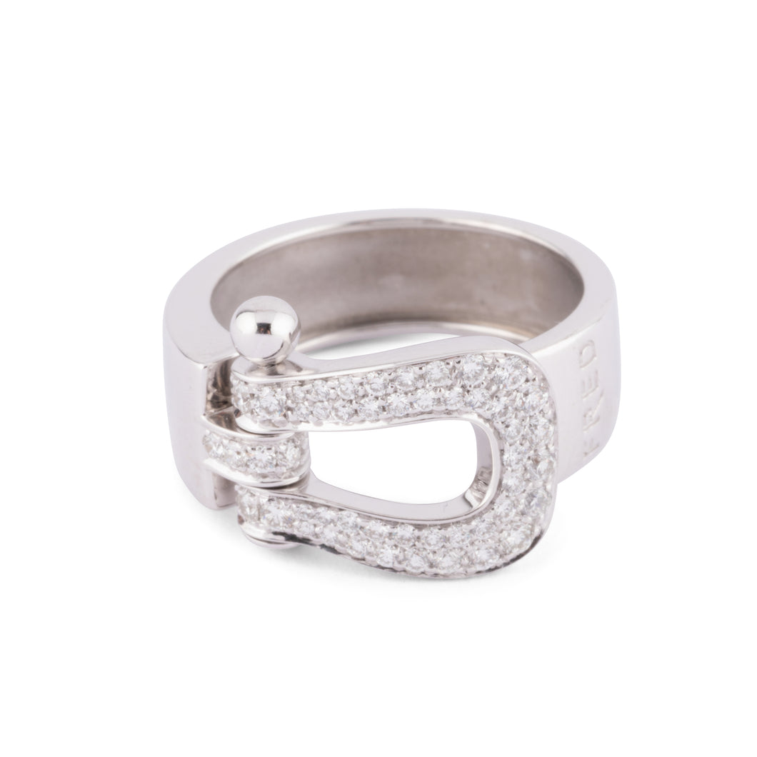 Bague or gris et diamants Fred Force 10