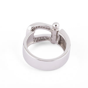Bague or gris et diamants Fred Force 10