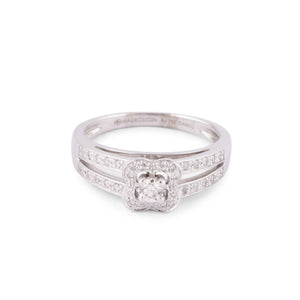 Bague or gris et diamant  de la maison Mauboussin