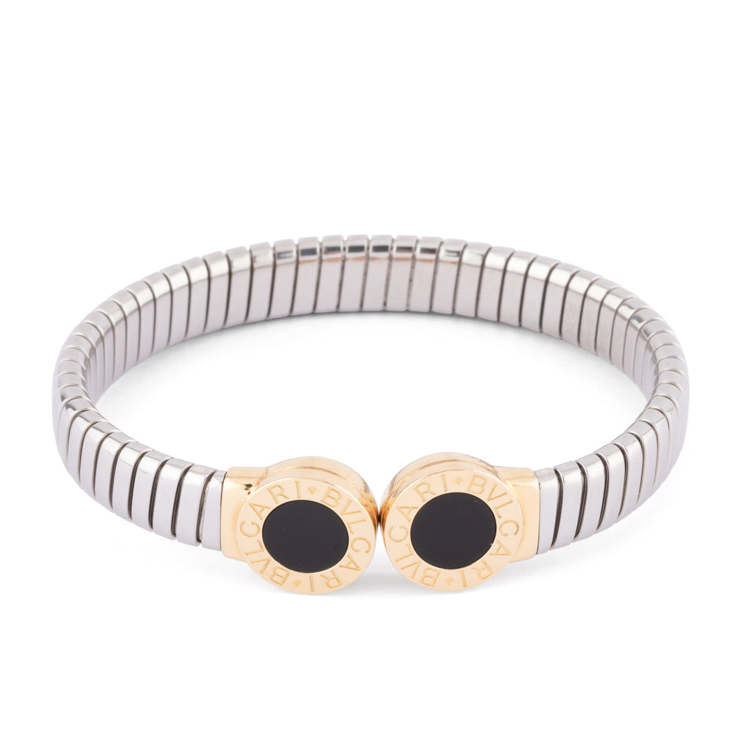 Bracelet en or et acier de la maison Bvlgari