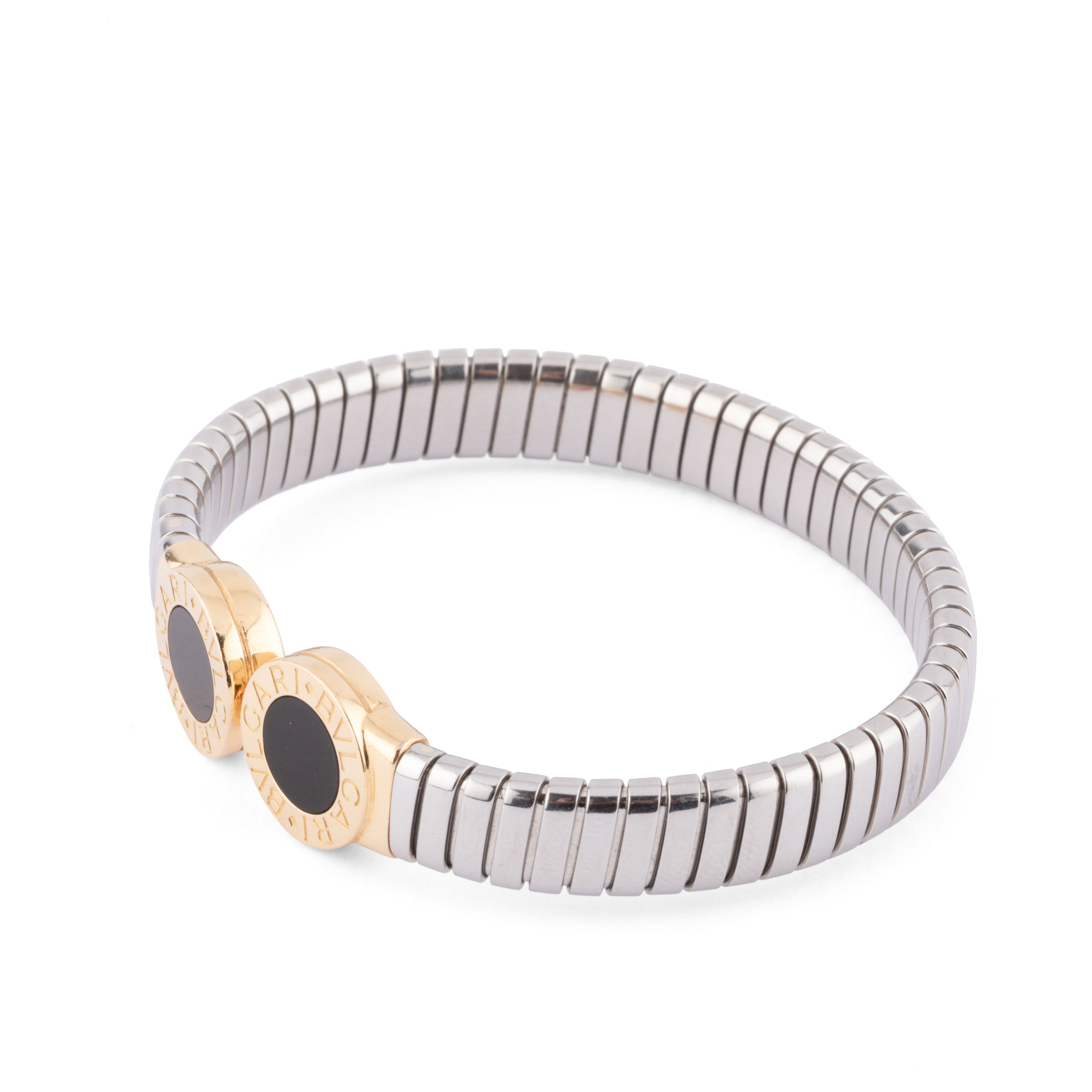 Bracelet en or et acier de la maison Bvlgari
