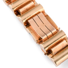 Charger l&#39;image dans la galerie, Bracelet Tank en or rose et jaune des années 1945-1955
