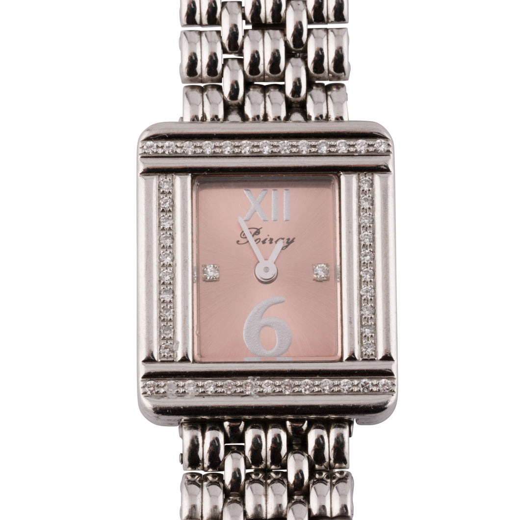 Montre en or gris et diamant Poiray modèle ma première mini