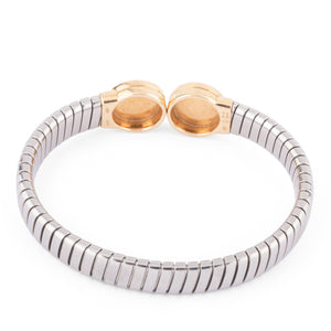 Bracelet en or et acier de la maison Bvlgari