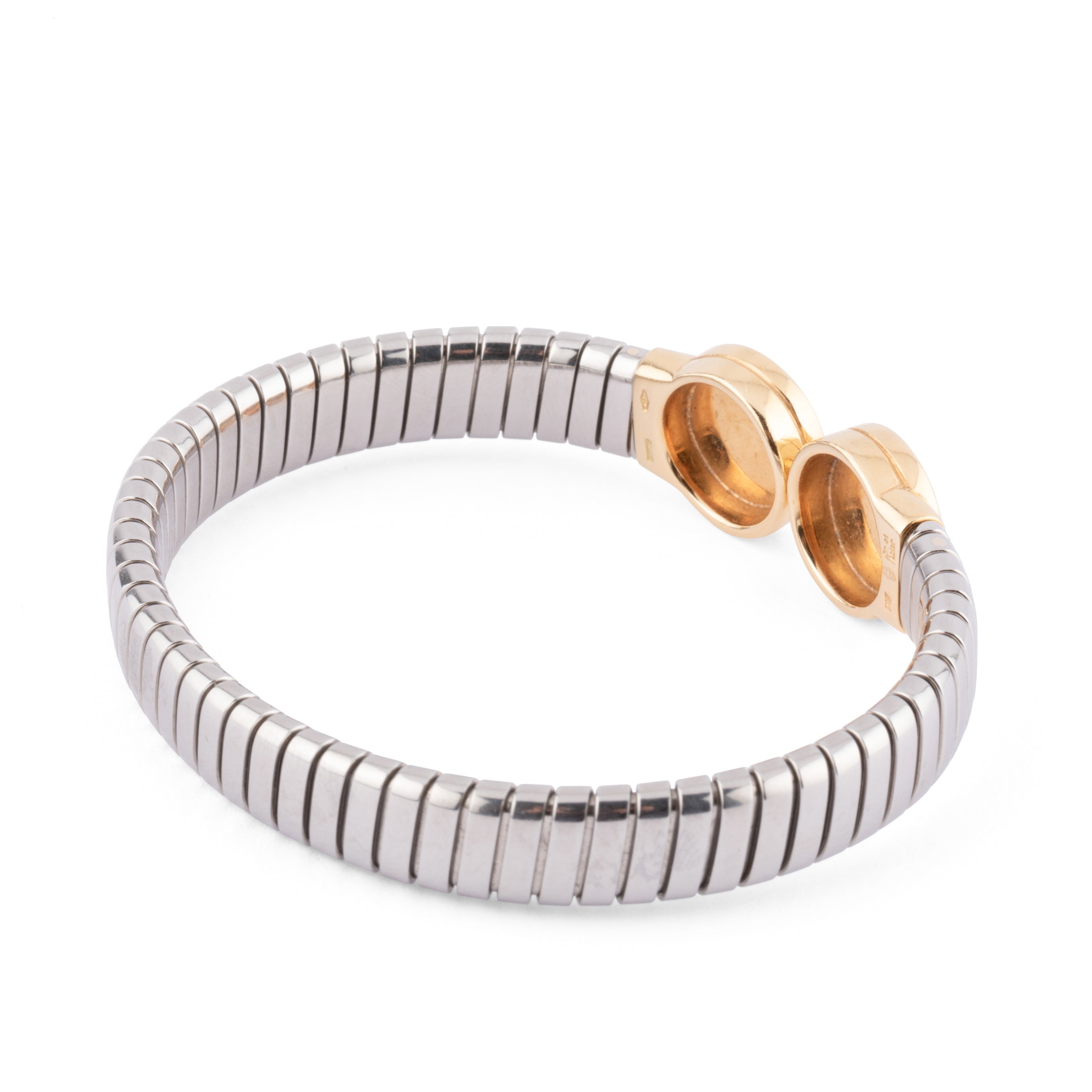 Bracelet en or et acier de la maison Bvlgari