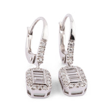 Charger l&#39;image dans la galerie, Boucles d&#39;oreilles en or gris et diamant
