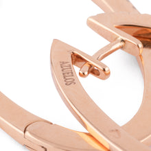 Charger l&#39;image dans la galerie, Boucles d&#39;oreilles ovales en or rose et diamants
