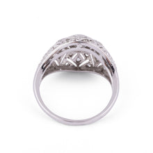 Charger l&#39;image dans la galerie, Bague dôme platine diamant
