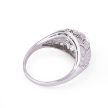 Charger l&#39;image dans la galerie, Bague dôme platine diamant
