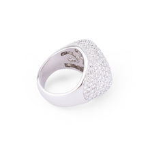 Charger l&#39;image dans la galerie, Bague boule en or gris et diamants
