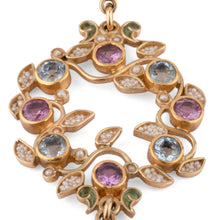 Charger l&#39;image dans la galerie, Boucles d&#39;oreilles or jaune  formant de fleurs du créateur Papi Percossi
