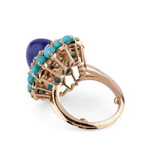 Bague cocktail en or jaune de la maison Boucheron