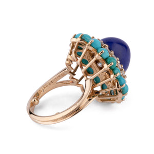 Bague cocktail en or jaune de la maison Boucheron