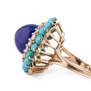 Bague cocktail en or jaune de la maison Boucheron