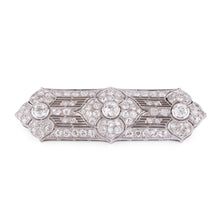 Charger l&#39;image dans la galerie, Broche en platine et diamants
