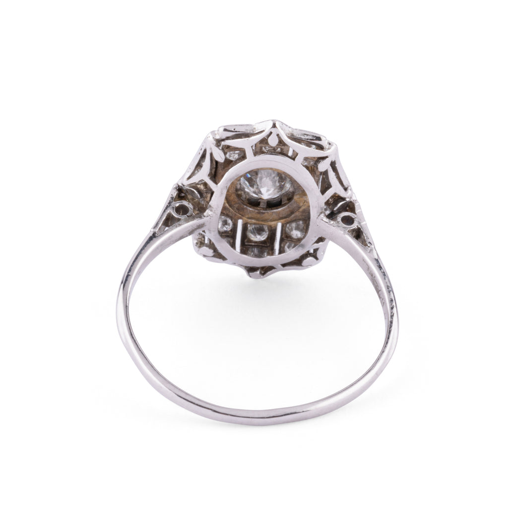 Bague en platine plate