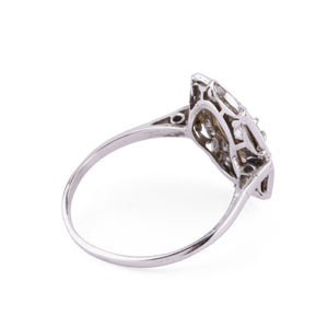 Bague en platine plate