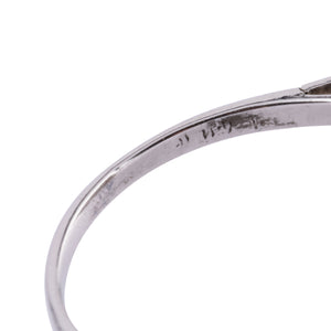 Bague en platine plate