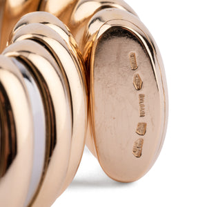 Bracelet or et acier de la maison Bvlgari