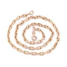 Charger l&#39;image dans la galerie, Collier en or jaune maille força limé
