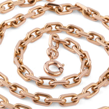 Charger l&#39;image dans la galerie, Collier en or jaune maille força limé
